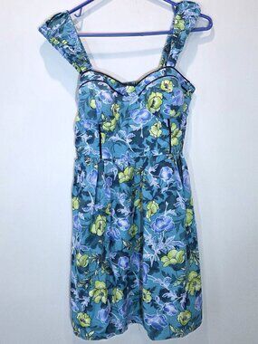 NWT BOG Collective Blue Floral Sundress Size S